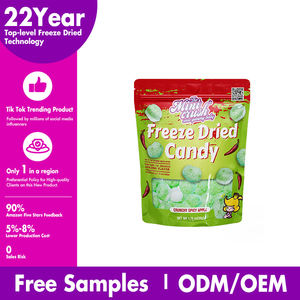 Grosir bersertifikat Halal asam beruang pola Crunch permen <span class=keywords><strong>Gummy</strong></span> Frozen-kering apel rasa kering tas jumlah besar asam dehidrasi - Product Image 4