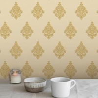 Papier peint moderne BLOOM1Series à lattes naturelles, motif floral abstrait en PVC, 0,53*9,2m, pour salon, hôtel, chambre, salle à manger, couloir d'escalier