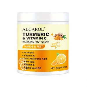 Crème de beauté pour les mains et les pieds 250g 8.82 Oz avec acide hyaluronique, revitalisant cutané, logo - Meilleure crème blanchissante pour les mains et les pieds - Product Image 3