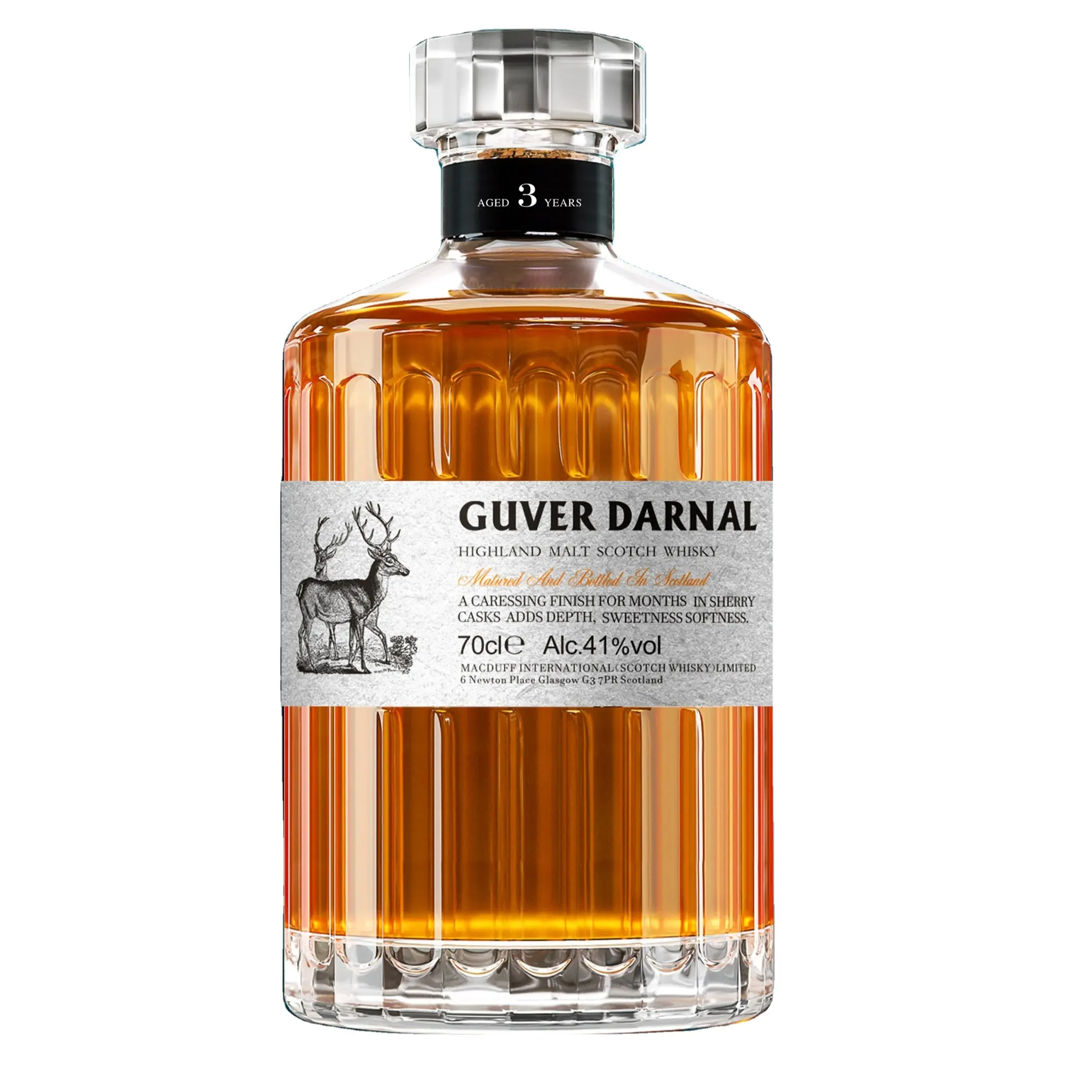 GUVER DARNAL botte singola Scotch frullato whisky di malto di 12 anni, 500ml