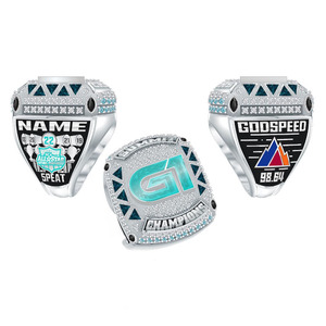 Anneaux de championnat personnalisés pour les jeunes Football Softball Baseball Basketball Hoops pour les fiançailles cadeaux de fête de mariage - Product Image 4