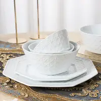 PITO otel misafirperverliği malzemeleri destek özel tasarım yemek tabağı seramik yüksek sıcaklık porselen sofra takımı