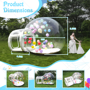 Carpa Inflable de Grado Comercial, Lona de PVC Transparente, Domo con Bomba de Aire, Casa Inflable - Product Image 4
