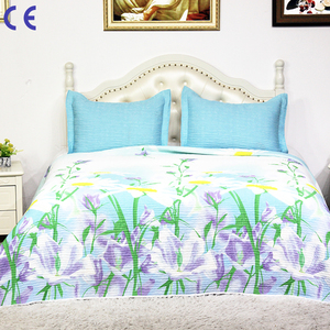 Nữ Hoàng Kích Thước Chăn Bìa Thiết Lập Cổ Điển Khâu Chắp Vá Thiết Kế Cho Phong Cách Bộ Đồ Giường-In Mô Hình + Jacquard Kỹ Thuật - Product Image 3