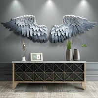 Décoration murale en résine en forme d'ailes d'ange, artisanat créatif en résine pour embellir votre espace, décoration de meubles de bureau à domicile, cadeaux