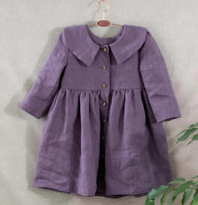 Boutique otoño primavera camisa de manga larga personalizada niñas vestidos <span class=keywords><strong>100</strong></span>% algodón <span class=keywords><strong>Natural</strong></span> orgánico Bebé Ropa niños ropa - Product Image 2