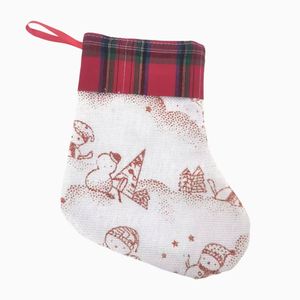 Chaussettes en lin personnalisables avec cordon de serrage pour les cadeaux de Noël, différents designs disponibles - Product Image 2