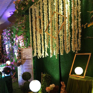 100CM Hoa Lụa Nhân Tạo 18 <span class=keywords><strong>M</strong></span>àu Trắng Sâ<span class=keywords><strong>m</strong></span> Banh Wisteria Vòng Hoa Gia Đình Trang Trí Tiệc Cưới Dây Leo Hoa Cẩ<span class=keywords><strong>m</strong></span> Tú Cầu Treo - Product Image 5