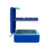 Boîte à lunch bento en silicone écologique en gros pour enfants, 5 compartiments, pliable, grande capacité, hermétique, anti-fuite, en plastique, chauffable