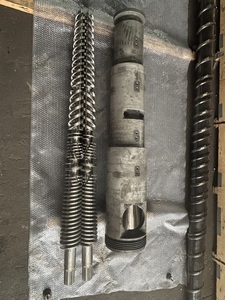 Cao canxi PVC hồ sơ dài dịch vụ hình nón đôi vít Thùng hợp kim chèn chịu mài mòn các bộ phận cho nhựa & cao su máy móc - Product Image 3