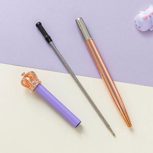 New Ballpoint Spot <b>Creative</b> Cute Crown Shape Metal Advertising <b>Gift</b> Pen With Customized Logo - Product Image 4