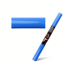 Rotolo di similpelle blu Ilan 50x70cm per artigianato e decorazione - Product Image 1