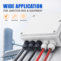 Presse-étoupe étanche IP68 en nylon PA66, filetage PG21 M25, connecteur de câble pour boîtier de jonction électrique
