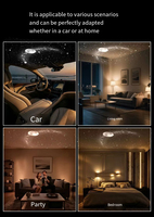 Yinzam A062 Proyector de Luz Nocturna LED 4K para Bebés, Proyector de Galaxia con Temas de Océano/Luna/Estrellas, Luz Nocturna para el Hogar/Auto/Navidad