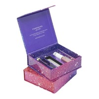 Boîtes rigides recyclables personnalisées en forme de livre avec fermeture magnétique pour emballage de parfum et vernis à ongles, finition noire mate et laminage mat éponge