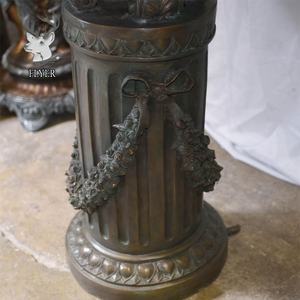 Fontaine d'eau en bronze antique de grande taille, statue d'animal colombine en bronze coulé à la main, décoration de jardin d'extérieur - Product Image 6