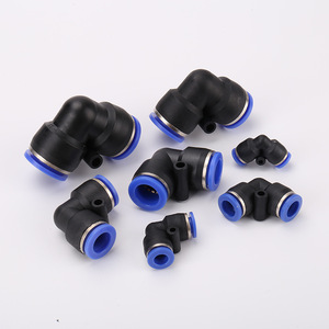 Raccord de tuyau pneumatique en plastique à angle droit de 90 degrés avec raccord rapide pour PV4/6/8/10/12 14/16 - Product Image 5