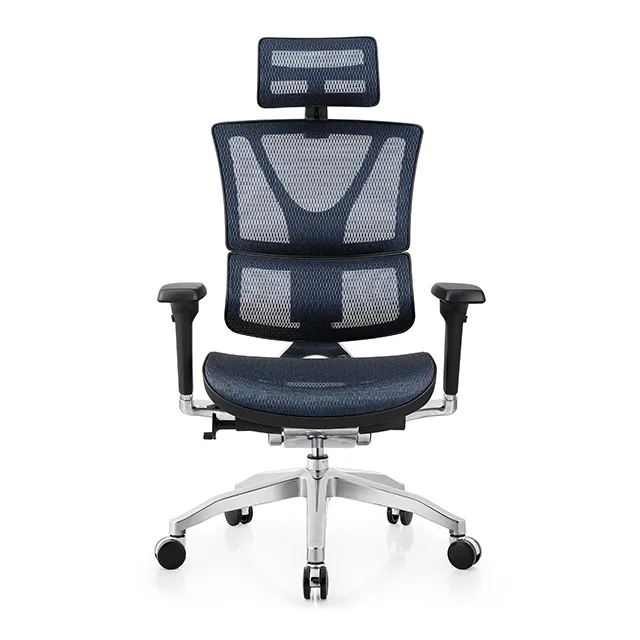 Chaise de bureau ergonomique en alliage d'aluminium, pour maison et bureau