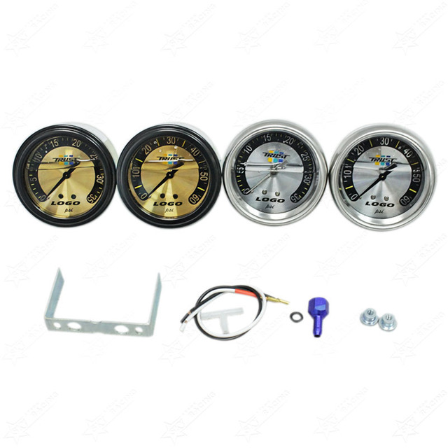 Auto Turbo 35psi 60psi Pressure Meter Diesel Car Mechanical Blower Boost Gauge for Greddi