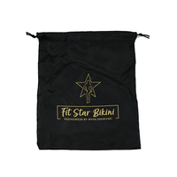 Pochette en satin imprimé sur mesure avec cordon de serrage, sac cadeau pour bijoux avec impression de logo