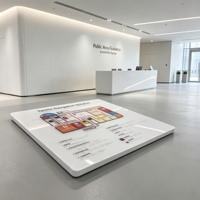 Letrero Táctil de Acrílico Personalizado con Mapa en Braille en Relieve para Navegación en Edificios Públicos