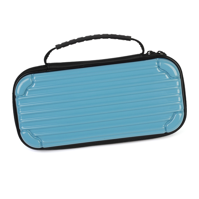 Blue Protective Hard Portable Travel Carry Case Shell Pouch for Nintendo Switch Console & Accessories