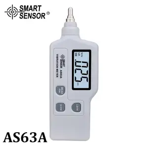 Medidor de vibración portátil, AS63A Sensor inteligente, medidor de aceleración/desplazamiento/vibración, analizador, vibrómetro