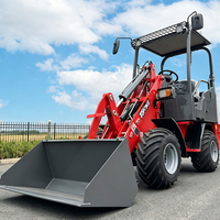 Mini Elektrischer Radlader Kleiner Frontlader 1000kg Traglast Elektrischer Mini-Frontlader 4WD Batteriebetrieben