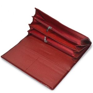 Cartera de piel auténtica de lujo de alta calidad al por mayor con cremallera, tarjetero y clip para billetes de piel de rinoceronte - Product Image 4