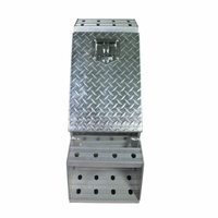 Caja de Herramientas de Aluminio Resistente, Impermeable y con Cerradura, de 12 Pulgadas de Ancho, para Camiones y Remolques de Plataforma