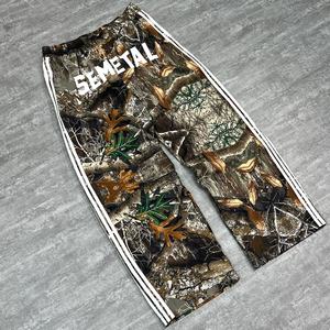 Pantalones Deportivos Holgados de Rayas para Hombre, Estilo Urbano, Pantalones de Jogging de Nailon Premium, Camuflaje Real Tree, Pantalones Deportivos Anchos y Holgados para Hombre - Product Image 1