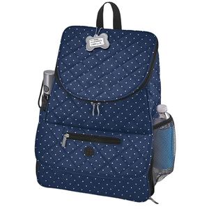 Tas Travel anjing, ransel quilt mewah, termasuk pembawa makanan bergaris dan 2 mangkuk anjing yang dapat dilipat - Product Image 6