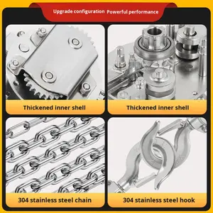 Nuevo <span class=keywords><strong>Polipasto</strong></span> Manual de Cadena de Acero Inoxidable 304 de 2 Toneladas, Estándar Nacional, Fabricado en Hebei - Product Image 3