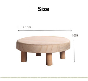 Plateau de pot de <span class=keywords><strong>fleur</strong></span> <span class=keywords><strong>en</strong></span> <span class=keywords><strong>bois</strong></span> naturel de haute qualité, petit support de jardinière de <span class=keywords><strong>banc</strong></span> pour la maison et le jardin - Product Image 5