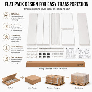 <span class=keywords><strong>Armoire</strong></span> <span class=keywords><strong>coulissante</strong></span> moderne imprimée avec portes vitrées, tiroirs, tringles de suspension et étagères pour chambre à coucher, en acier - Product Image 5
