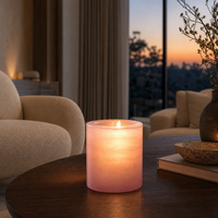 Bougie parfumée personnalisée en pot de marbre, récipient en pierre réutilisable avec insert en verre, parfum d'intérieur sûr et non toxique, marque privée OEM ODM