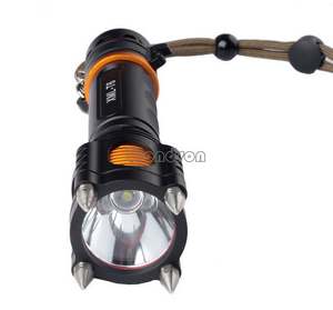 Đèn Pin Chiến Thuật <span class=keywords><strong>LED</strong></span> Công Suất Cao 2000LM Bằng Hợp Kim Nhôm Đèn Pin Điện Tự Vệ Đầu Tấn Công - Product Image 5