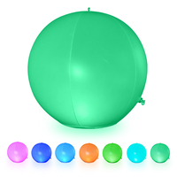 Boules flottantes personnalisées par le fabricant, grandes boules lumineuses LED gonflables en PVC durables