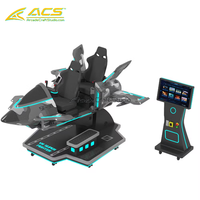 Simulador de Videojuegos Arcade ACS Super Fighter VR para 2 Jugadores, Operado con Monedas, para Centros de Entretenimiento Interiores y Parques de Atracciones