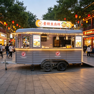 Loaded Fries Mobile Camper Food <b>Trailer</b> Taco Horse Box Food <b>Trailer</b> 4m Street Food Cart Mobile Kitchen Food <b>Trailer</b> - Product Image 2
