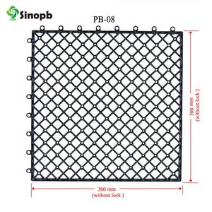 Sous-couche de grille en plastique recyclé au design moderne avec système de verrouillage facile <span class=keywords><strong>Base</strong></span> de verrouillage pour carreaux de terrasse en bois plastique WPC - Product Image 3