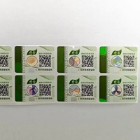 Autocollants adhésifs personnalisés en PET pour emballage en gros, avec logo détachable, anti-contrefaçon, pour fruits
