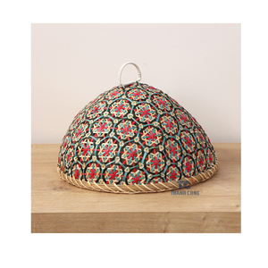 Diseño tradicional Bambú Tejido Food Dome Mesh Bambú Food Cover Patio Food Tent Bug Net Basket - Product Image 6