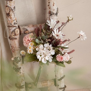 Bouquet de fleurs artificielles CallaFloral, rose, hortensia, décoration murale, décoration de mariage, décoration de la maison CF01270 - Product Image 1