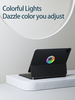 Clavier magique pour Apple iPad Air 4/5 et iPad Pro 11 pouces support magnétique 7 couleurs clavier rétro-éclairé avec Smart Trackpad
