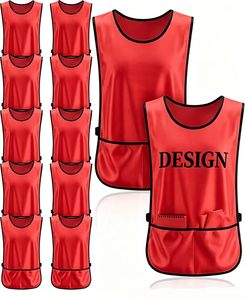 Gilet de Volontaire en Maille Personnalisable avec Logo et Poches, Bretelles Latérales Ajustables, Vente en Gros, pour Uniformes d'Équipe et d'Entraînement - Product Image 2