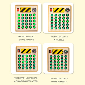 Planche de voyage Montessori, jouet pour bébé, planche de voyage pour tout-petit, interrupteur LED, tablette, IPAD en bois, planche d'écriture, jeu d'<span class=keywords><strong>orthographe</strong></span> - Product Image 4