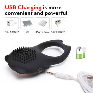 Top Seller Vibrator cincin Penis silikon dengan pengisi daya USB 10 Kecepatan + 7 jenis lampu + cincin Penis RCT nirkabel waktu senyap - Product Image 5