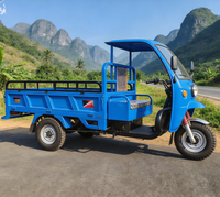 Tricycle de transport robuste, capacité 1500 kg, robustesse et durabilité, avec phares LED et essuie-glaces électriques