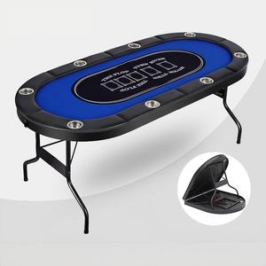 Tappetino Pieghevole in Metallo per Tavolo da Poker Texas Hold'em, Fornitura all'Ingrosso per Sale da Poker e Fiches - Product Image 1